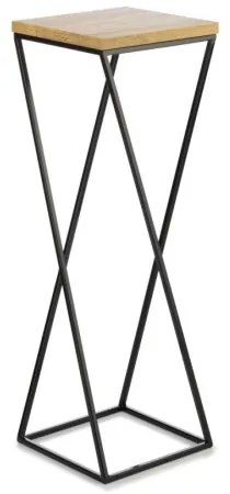 Suport pentru flori LOFT 70x24 cm negru/maro