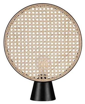 Veioza/Lampa de masa decorativa ratan natural, TIERRA D 30cm