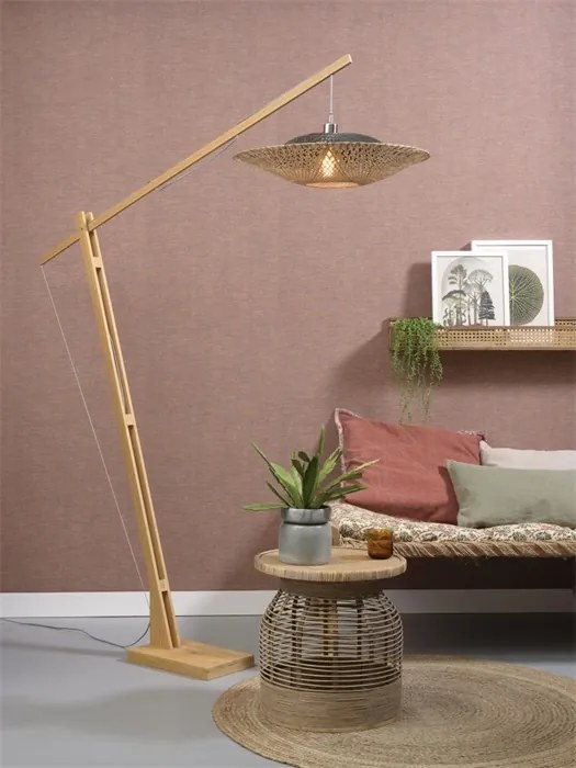 Lampadar din bambus KALIMANTAN orizontal L natur, 60cm