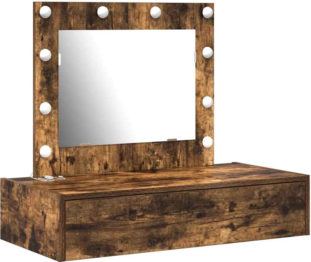 vidaXL Masă de Machiaj cu sertar Maro 83 x 40 x 70 cm Lemn compozit