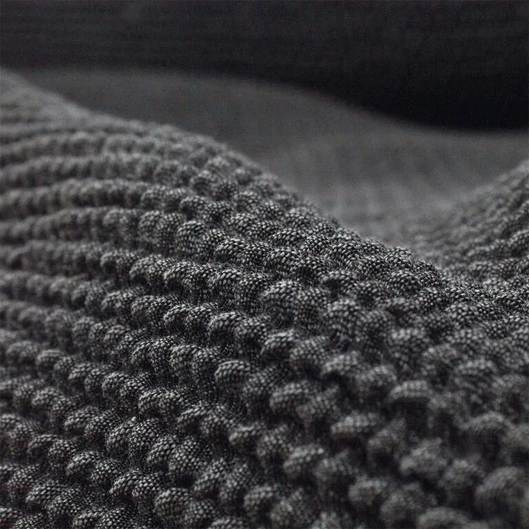 Nueva Textura Huse care se întind foarte bine NIAGARA antracit canapea cu otoman dreapta (l. 200 - 300 cm)