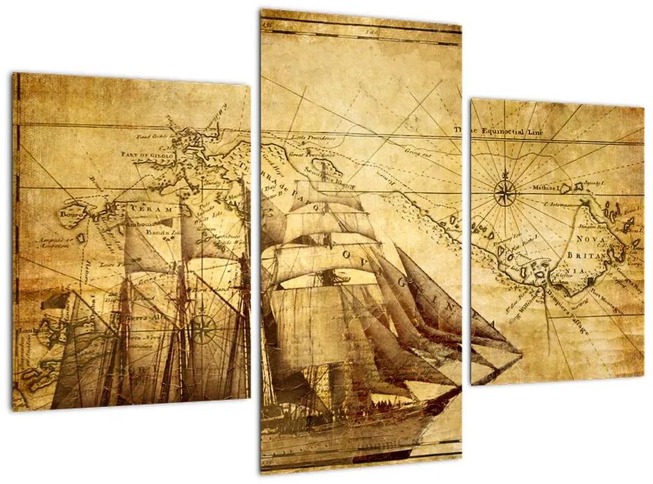 Tablou - navă cu vele (90x60cm)