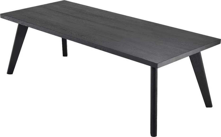 Masa design LUX din lemn de stejar Biot negru, 240x100 114472 HZ