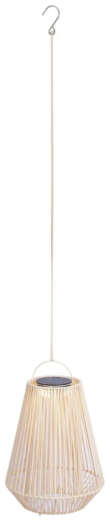 Lampă de masă boemă bej, cu LED, cu 3 trepte de intensitate, IP54, reîncărcabilă solar - Duca