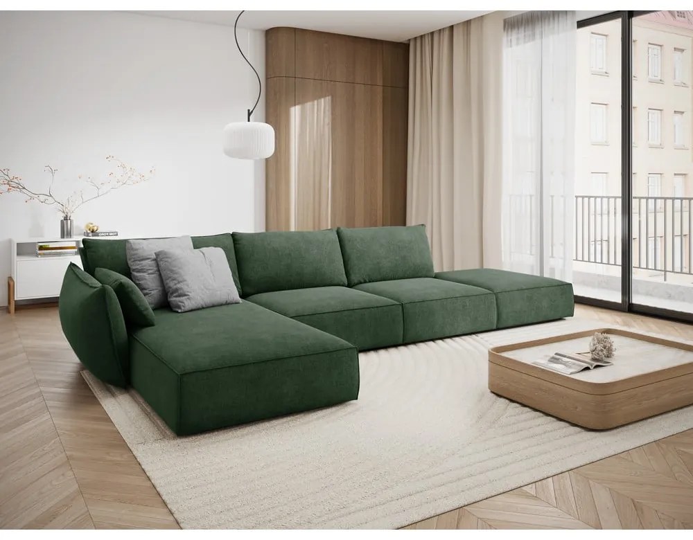 Colțar verde închis (pe partea stângă) Vanda – Mazzini Sofas
