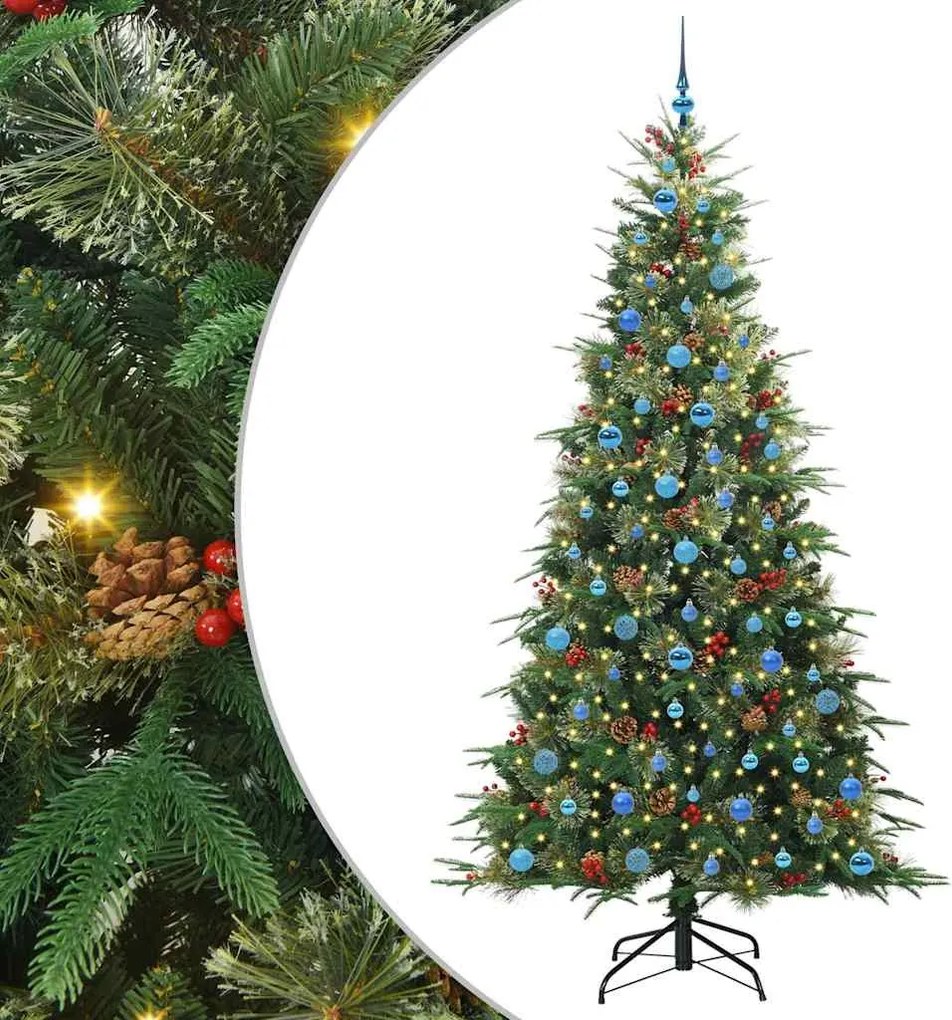 vidaXL Brad de Crăciun artificial cu ramuri articulare Verde 240 cm