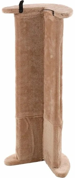 Flamingo Scărpinător de colț elegant cu sfoară, 29 x 21 x 71 cm, bej