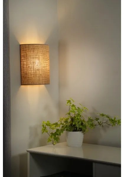 Aplică Duolla YUTE 1xE27/15W/230V d. 20 cm maro