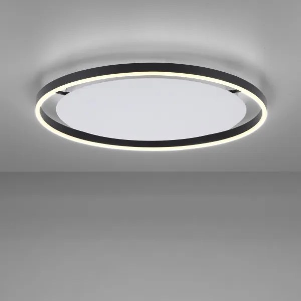 Leuchten Direkt 15392-13 - LED plafonieră RITUS 30W/230V negru dimabil