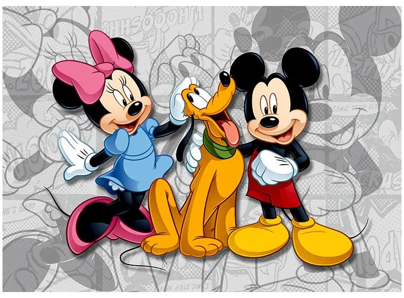 Fototapet Mickey Mouse, Minnie si Pluto