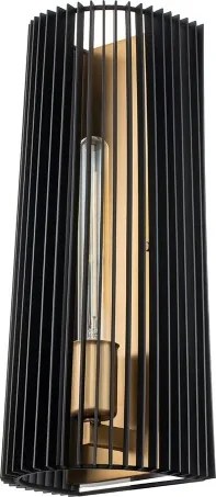 Quintiesse QN-LINARA1-BK - Aplică de perete LINARA 1xE27/60W/230V negru/auriu