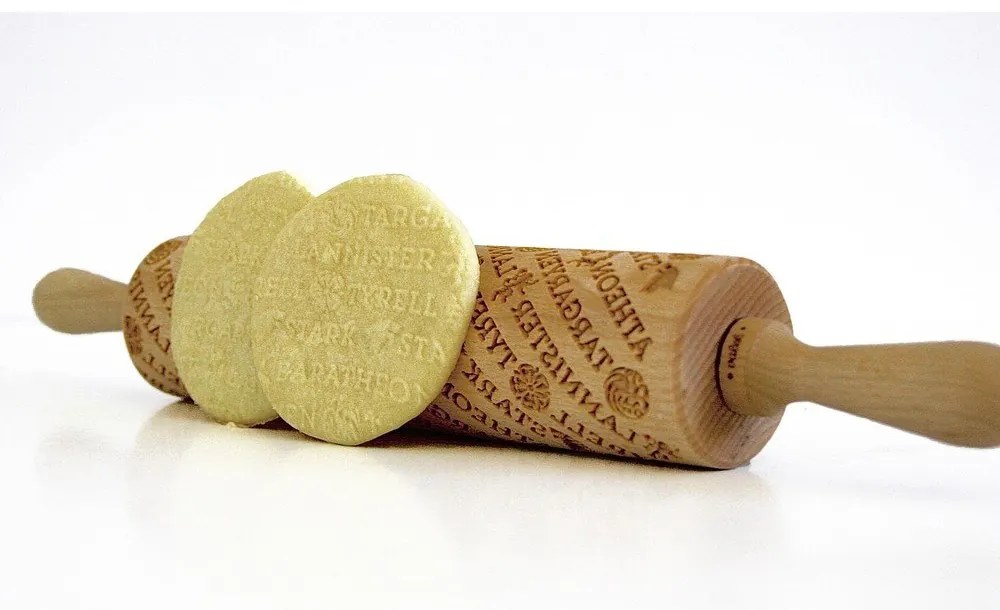 Făcăleț din lemn cu model pentru aluat Valek Game Of Thrones