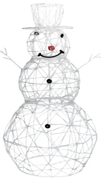 Brilagi - Decorațiune LED de Crăciun pentru exterior, om de zăpadă, 31 LED, 3,6 W, 230 V, 6500 K, 90 cm, IP44