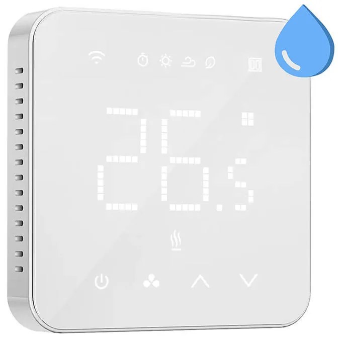 Termostat Smart Wifi Meross, alb, compatibil Alexa, Google, HomeKit