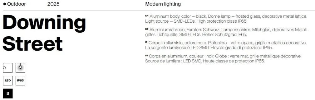 Aplica de perete LED iluminat exterior IP65 Street
