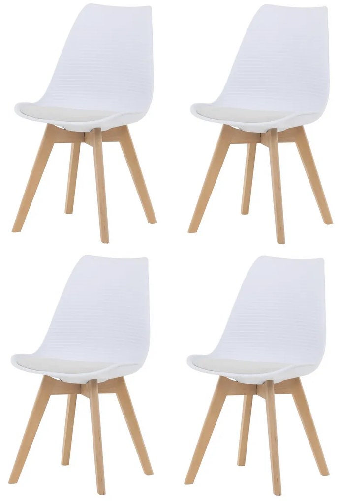 Set de scaune de sufragerie CT-X7056 WT, 4 buc