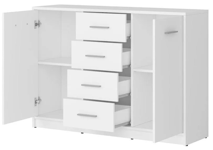 Comodă Nepo Plus 6 (alb) . 1098295