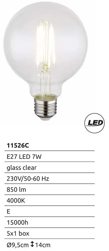 Bec LED E27 7W 850lm 4000K