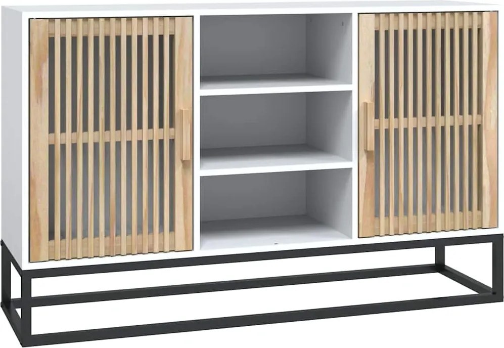 vidaXL Dulap, alb, 105x30x65 cm, lemn prelucrat