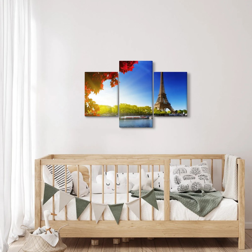 Tablou - toamna la Paris (90x60 cm)