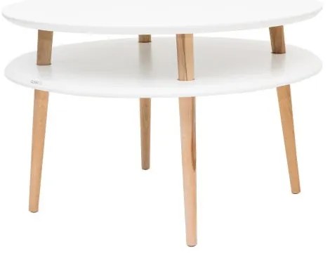 Măsuță de cafea Ragaba UFO, Ø 70 cm, alb