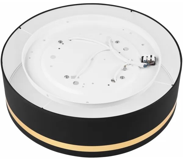 Plafonieră SIRJA STRIPE 4xE27/15W/230V d. 45 cm negru