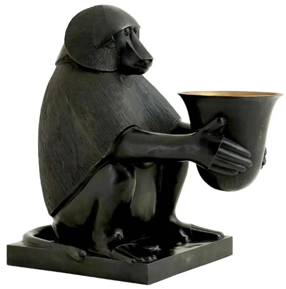 Lampa de masa LUX, statueta decorativa din bronz, Art Deco Monkey 106931 HZ