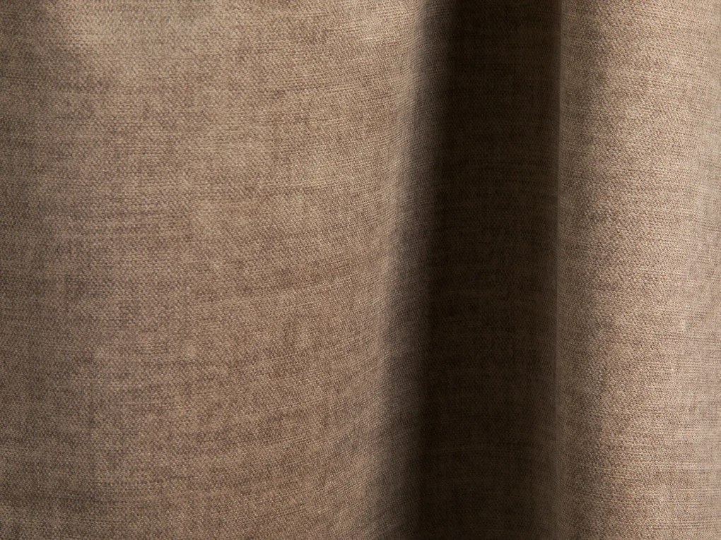 Coltar extensibil dreapta 5 locuri, modular, cu lada depozitare, Ella, Micadoni Home, 271x174x94 cm, catifea, bej inchis
