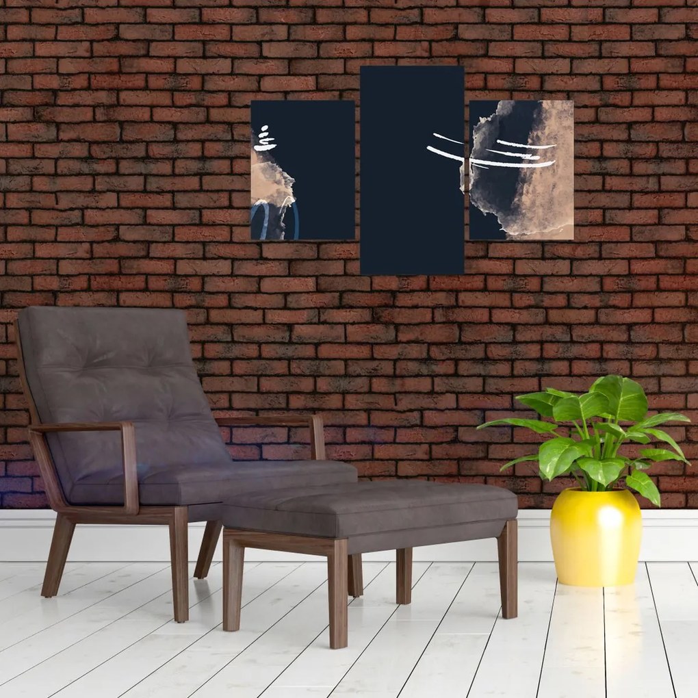 Tablou - Abstracție albastru închis (90x60 cm)