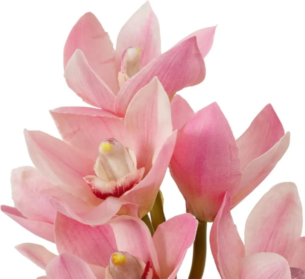 Buchet artificial LUX din 36 fire orhidee cymbidium, Orchids