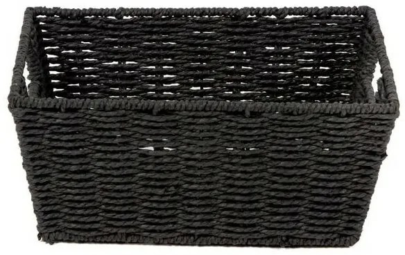 Coș împletit manua Compactor ETNA, 31 x 24x 14 cm, negru