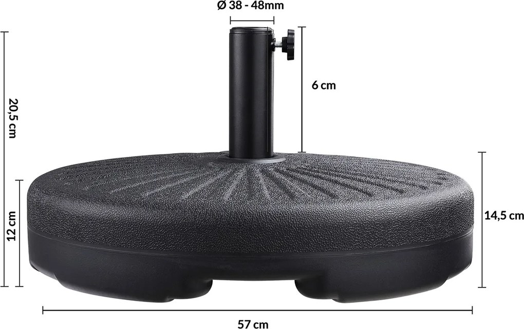 Suport parasol Antracit Ø 57 cm
