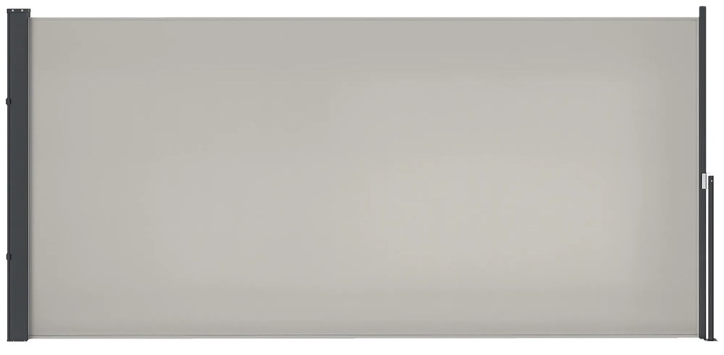 Outsunny Store lateral Gard anti-vânt paravan retractabil dim. 3L x 1,40H m alu. Poliester Anti-UV densitate mare 180 g/m² Gri | Aosom Romania