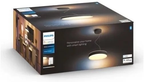 Lustră LED pe cablu dimabilă Hue LED/33,5W/230V 2200-6500K neagră Philips
