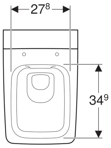 Vas wc suspendat Geberit Xeno2 rimfree cu spalare verticala alb