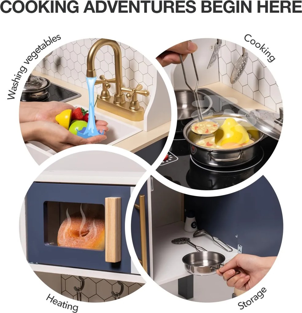 Bucatarie copii din lemn Pretend