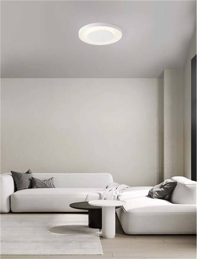 Plafoniera LED design slim PADA alb D-60cm
