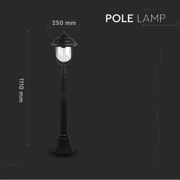 Lampă de exterior 1xE27/60W/230V 111 cm IP44