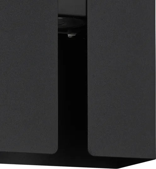 Eglo 902018 - Aplica LED de exterior BRISCOLA 2xLED/4W/230V IP44 negru