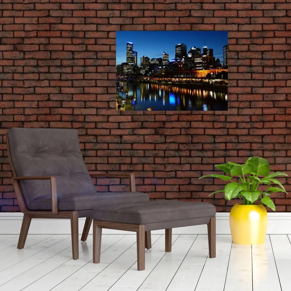 Tablou cu noaptea în Melbourne (70x50 cm)