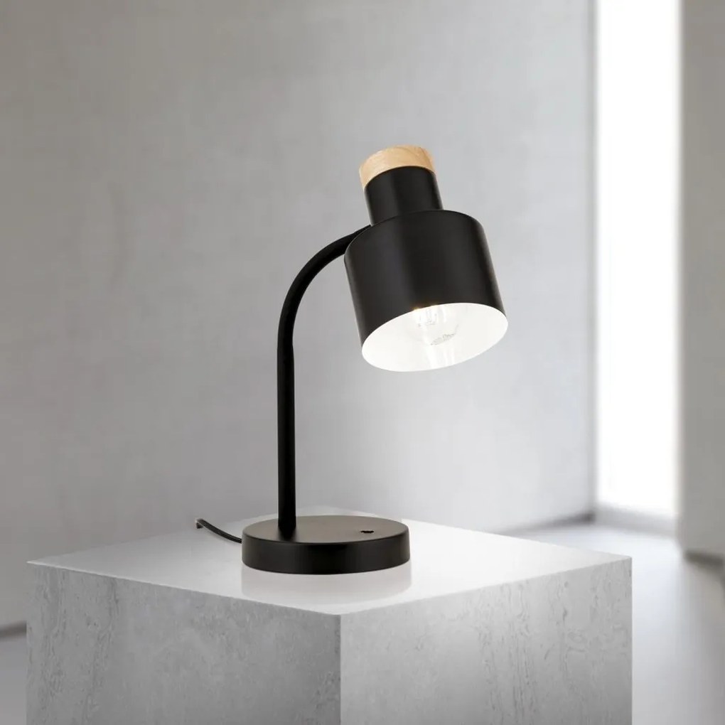 Lampa de birou Gili negru mat