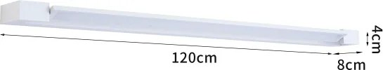 BRILAGI - LED Aplică de perete pentru exterior AQUA LINE LED/36W/230V 120 cm IP44 alb