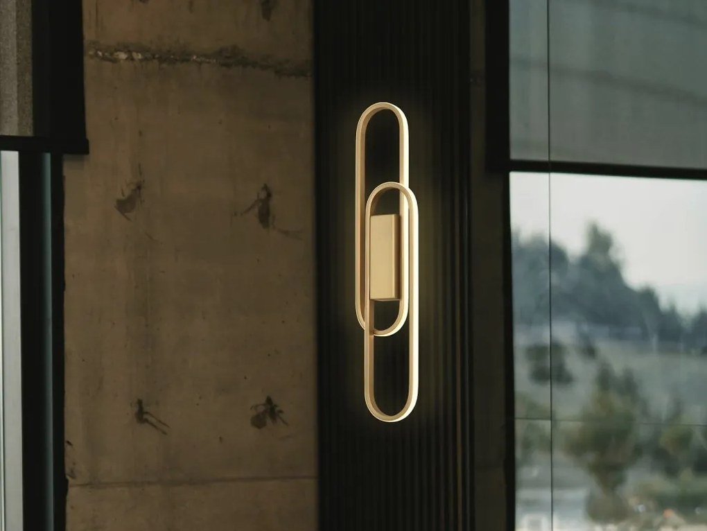 Aplica de perete LED design ultra-modern Odele auriu