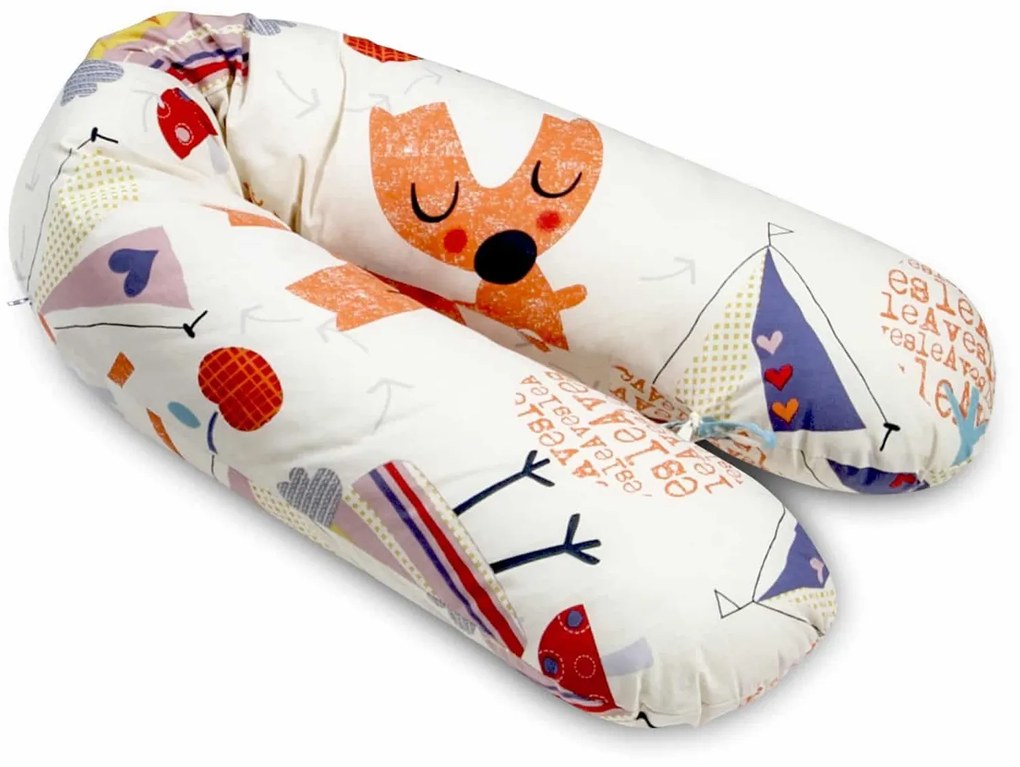 Perna 3 in 1: gravide, alaptat, suport bebe, model Bufnita