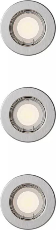 Philips - Set de 3 spoturi încastrate PERIDOT 1xGU10/7W/230V, argintiu