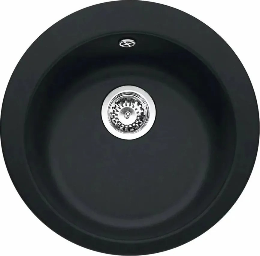 Chiuveta bucatarie compozit Franke Single 1 cuva 50 cm tectonite finisaj negru mat