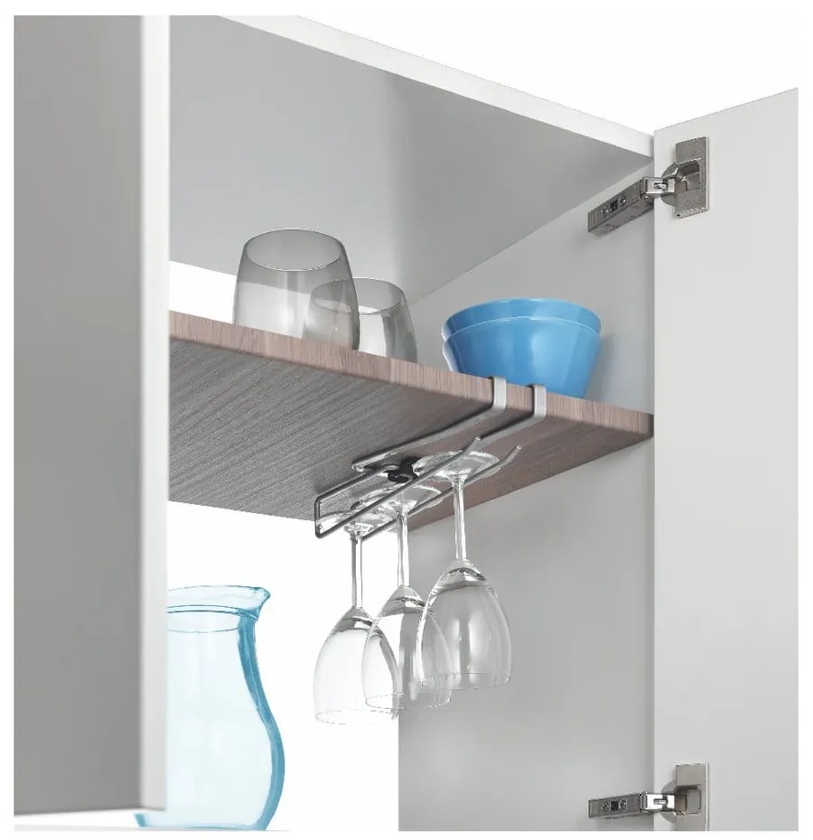 Suport suspendat pentru căni, pahare sau prosoape de bucătărie Metaltex, lungime 8 cm