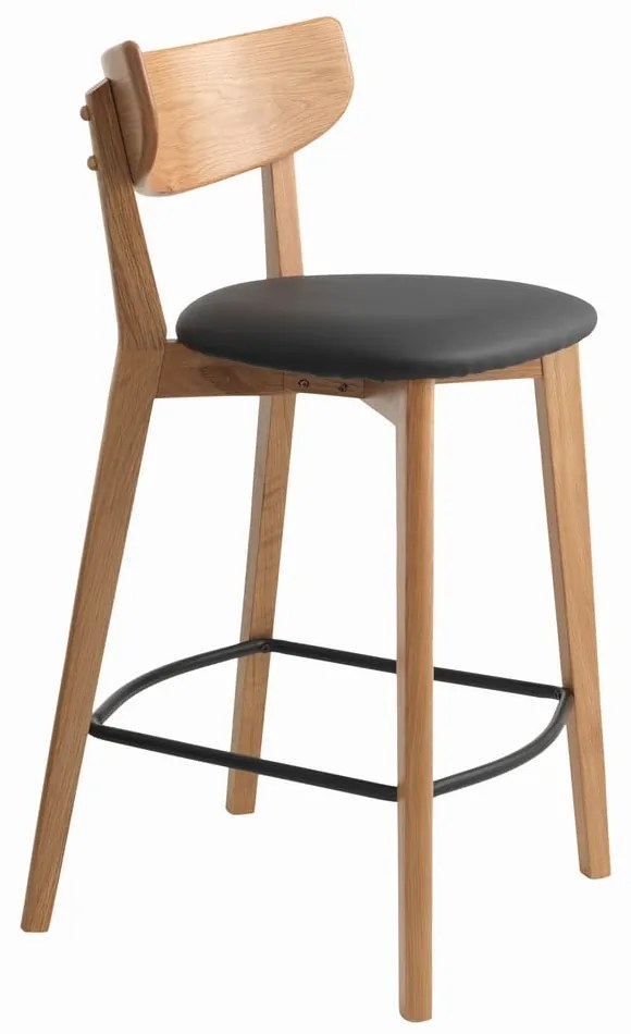 Scaun de bar din stejar Unique Furniture Pero