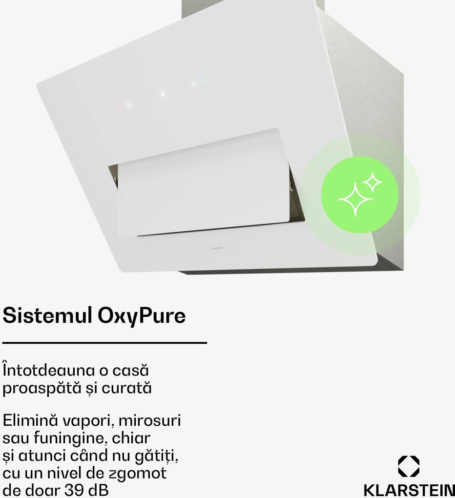 Klarstein SleekAir hotă de bucătărie | A+++ | 717 m³/h | Touch | LED | 60 cm