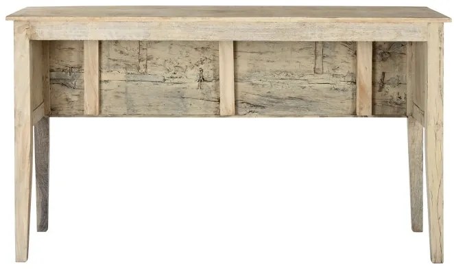Consola sculptata, natur, din lemn de tec si mango, Legacy